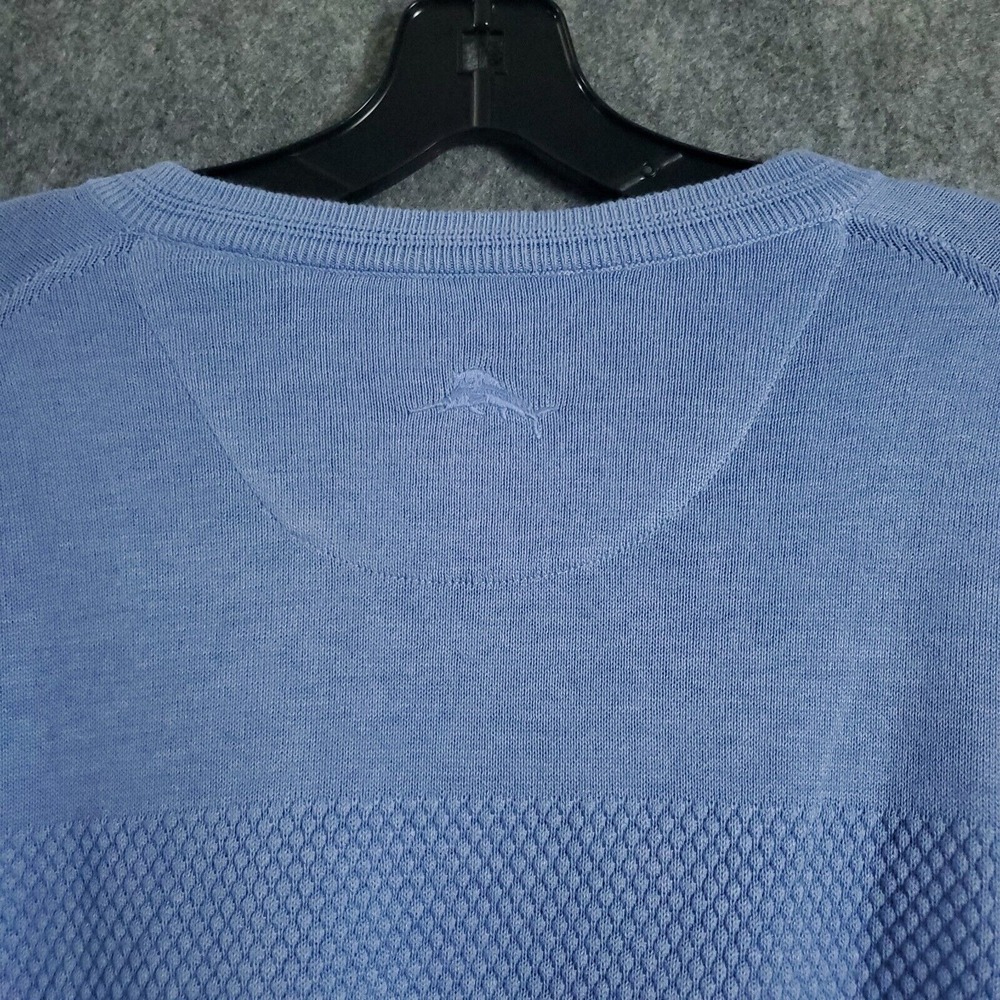 Tommy Bahama Sweater Mens XLarge Blue Island Zone V Neck Long‎ Sleeves Pullover - Picture 3 of 16